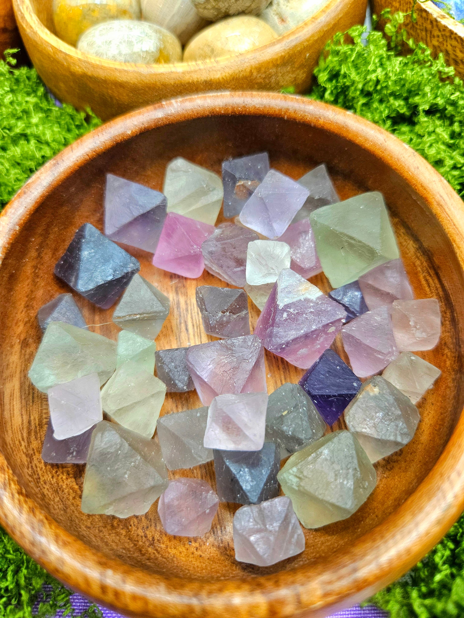Fluorita Octaédrida (Espécimen en bruto pequeño)