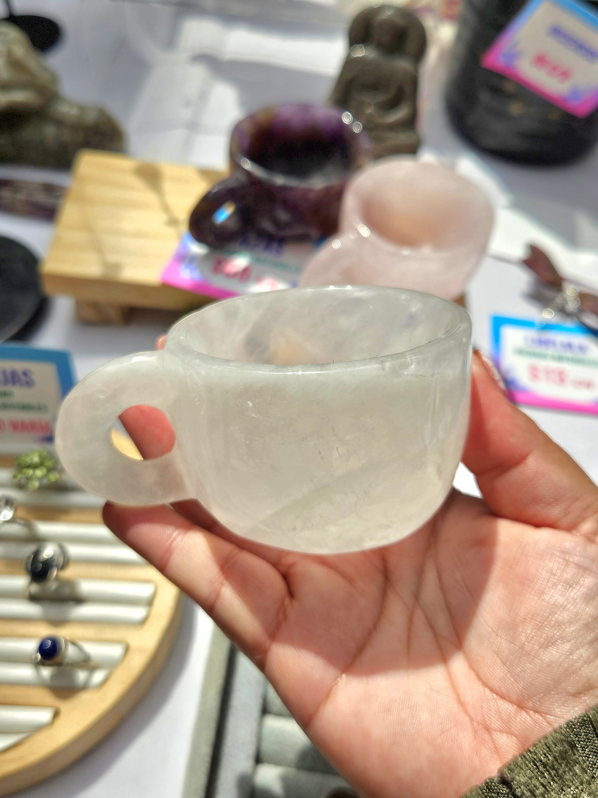Taza de Cuarzo Blanco