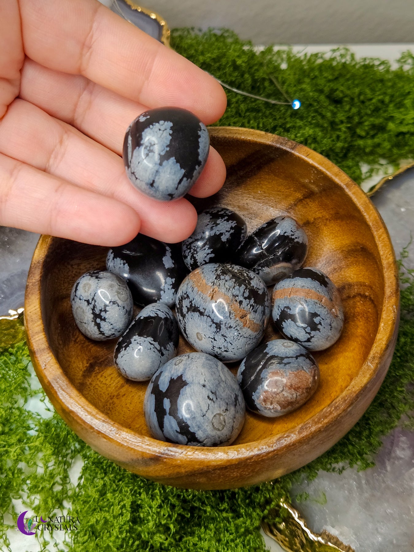 Snowflake Obsidian Tumble