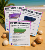 Puerto Rico en Cuarzo | Tallado a Mano | Exclusivo de LuNatura Crystals