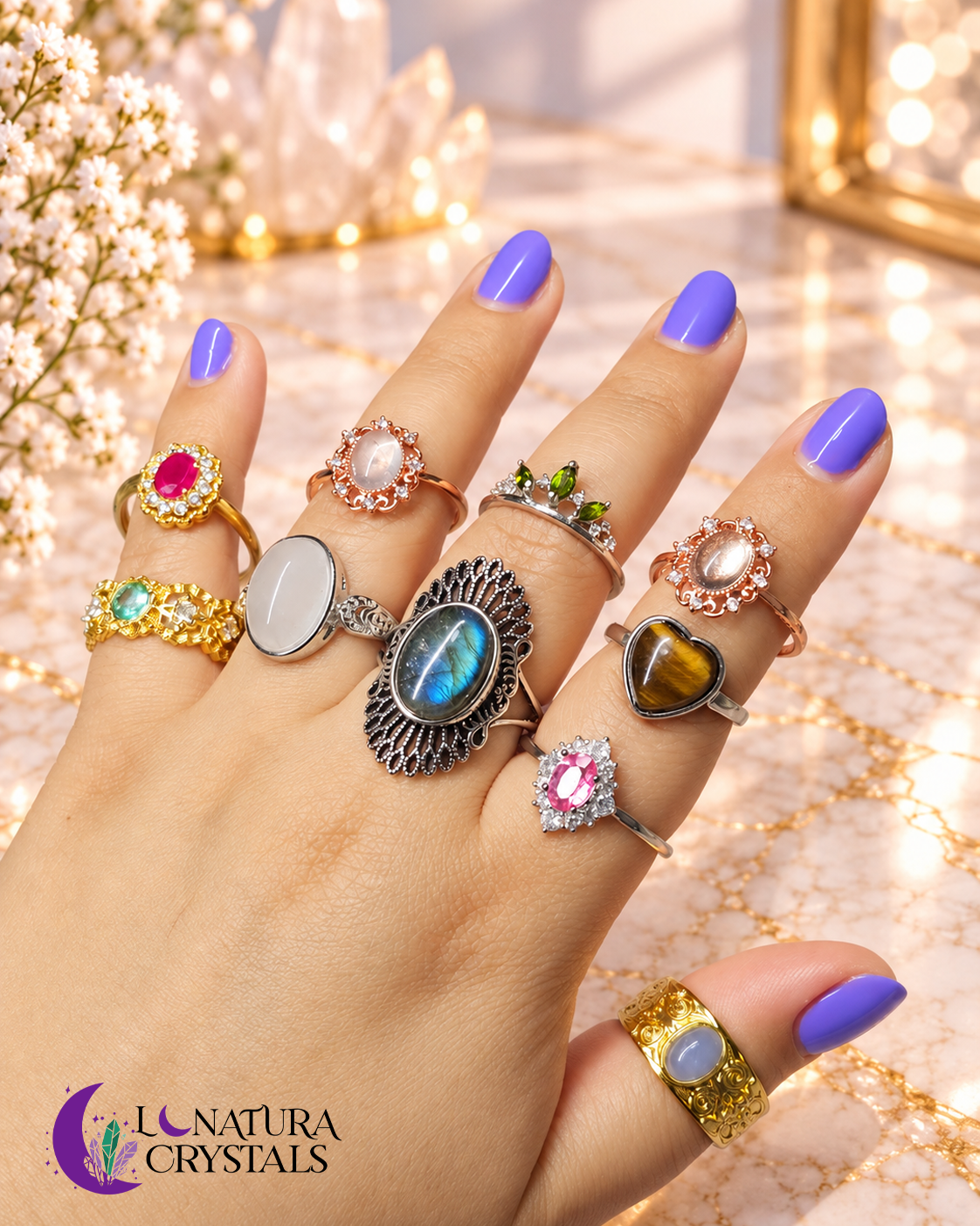 Sortija de Piedra Natural | Elige tu Favorita 💍✨