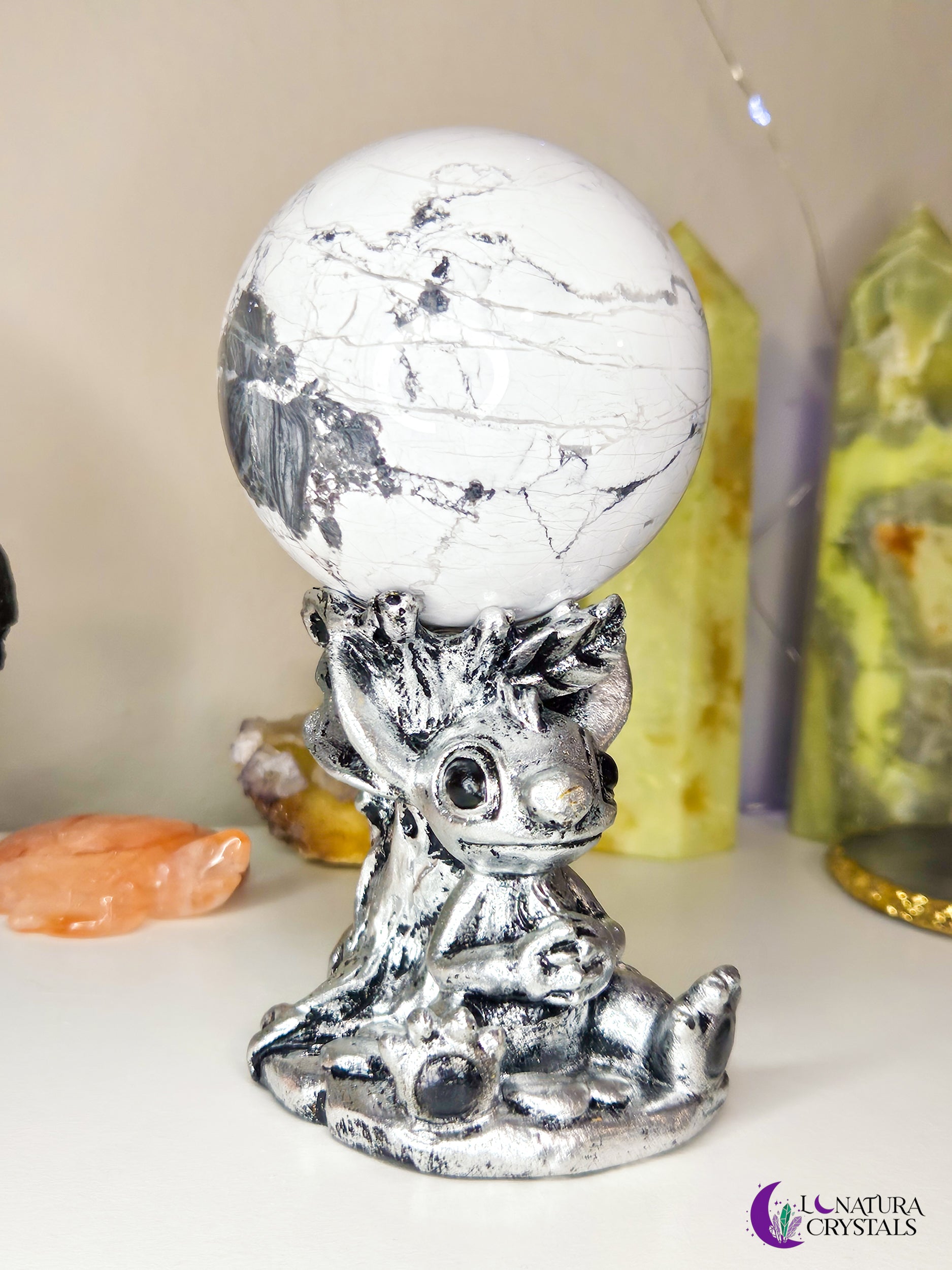 Stitch Silver Sphere Stand