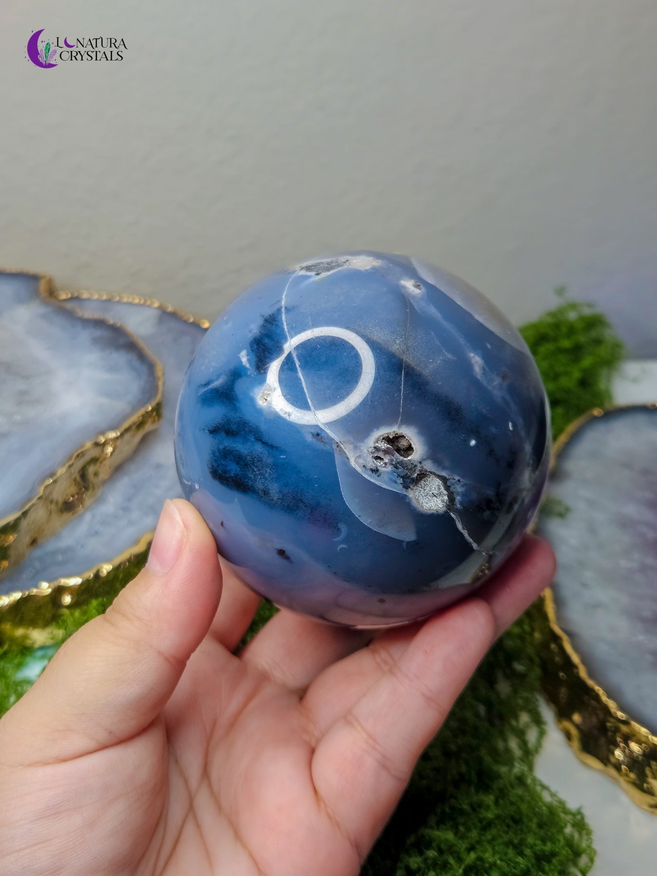 Volcano Agate Sphere