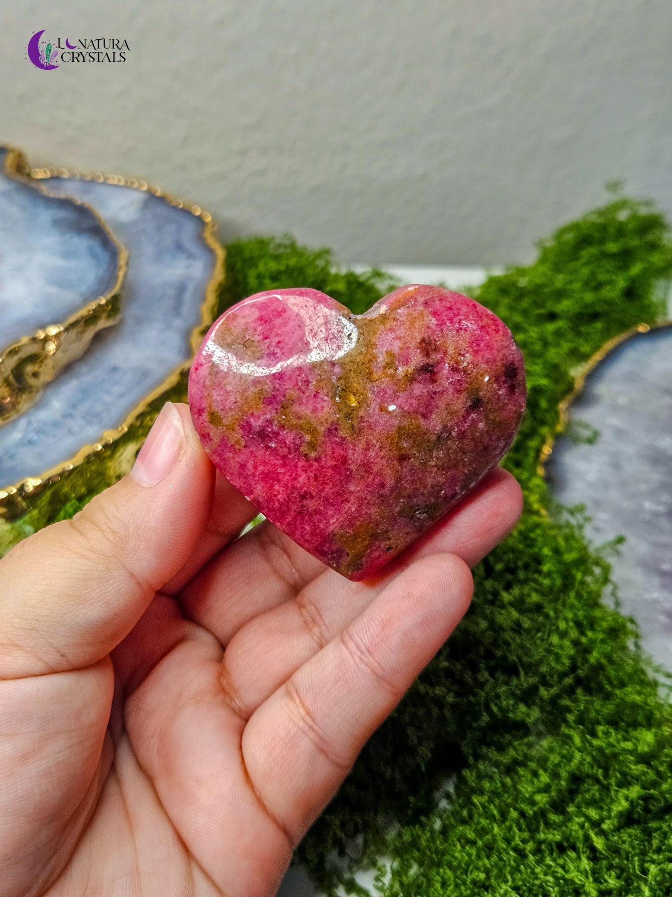 Rhodonite Heart