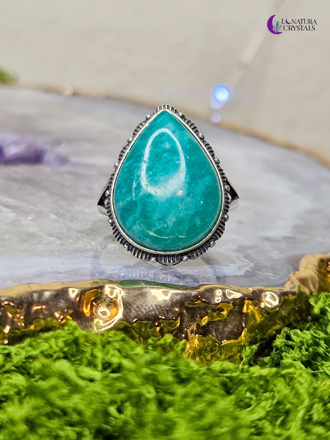 Gemstone Ring | 925 Silver & Adjustable Size