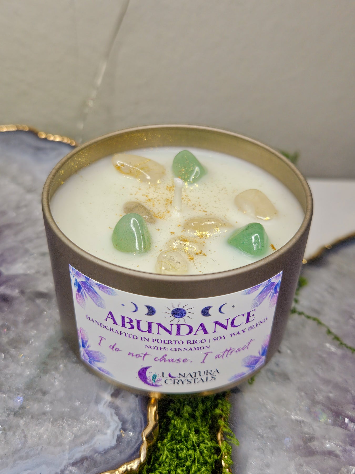 ABUNDANCE | Energy Crystal Candle