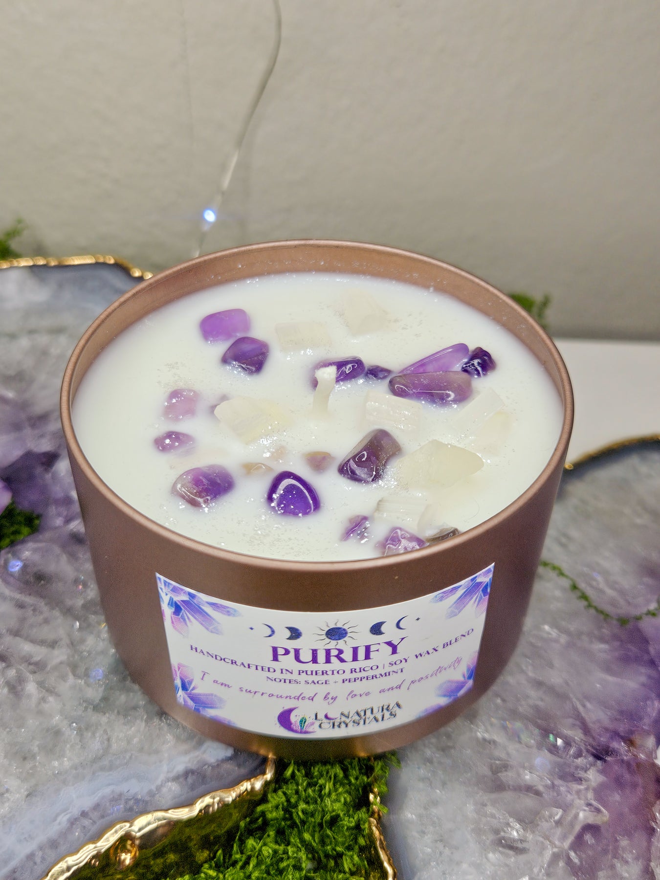 PURIFY | Energy Crystal Candle