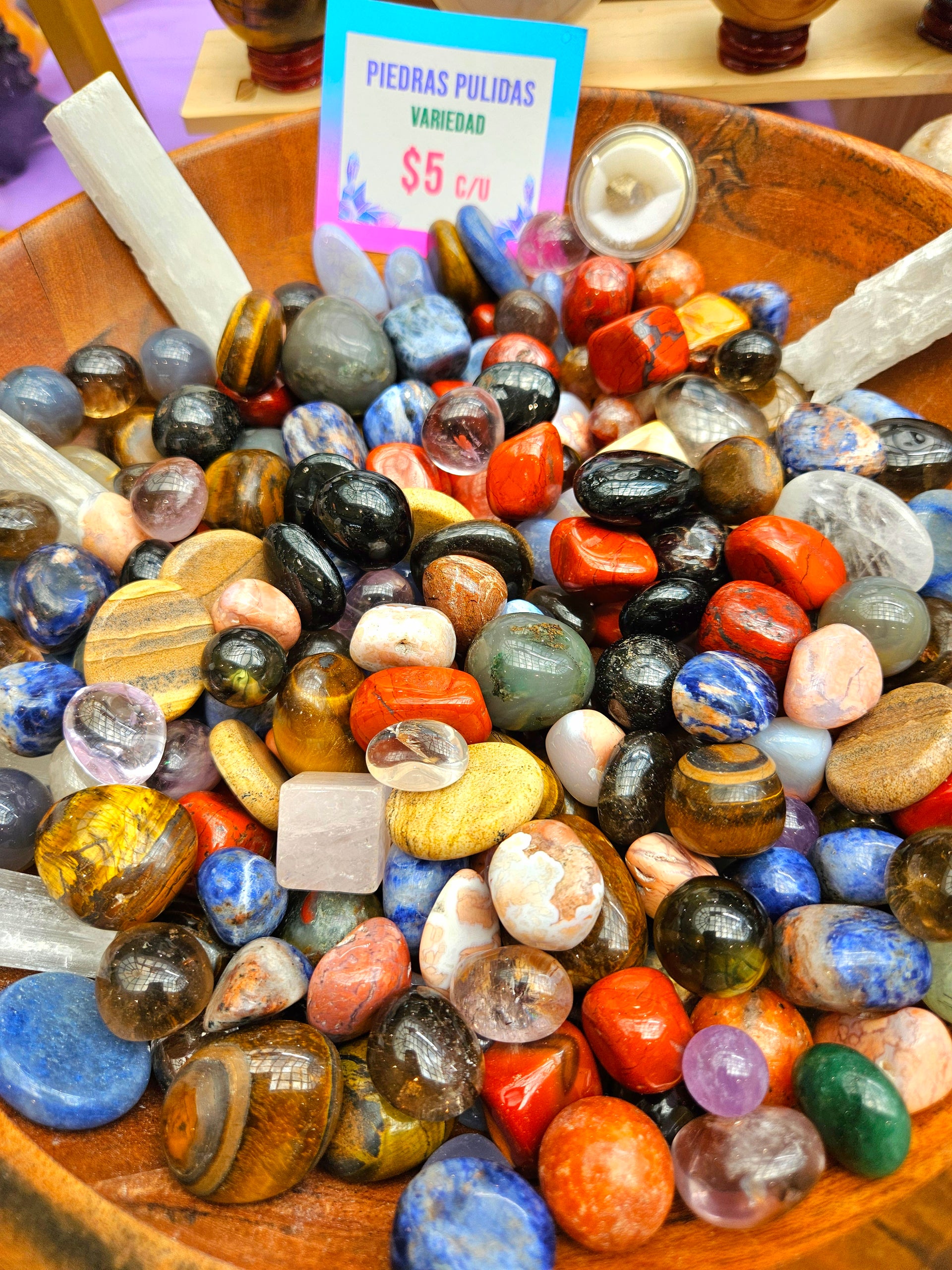 Piedras Pulidas 5x$15 (Escogidas aleatoriamente)