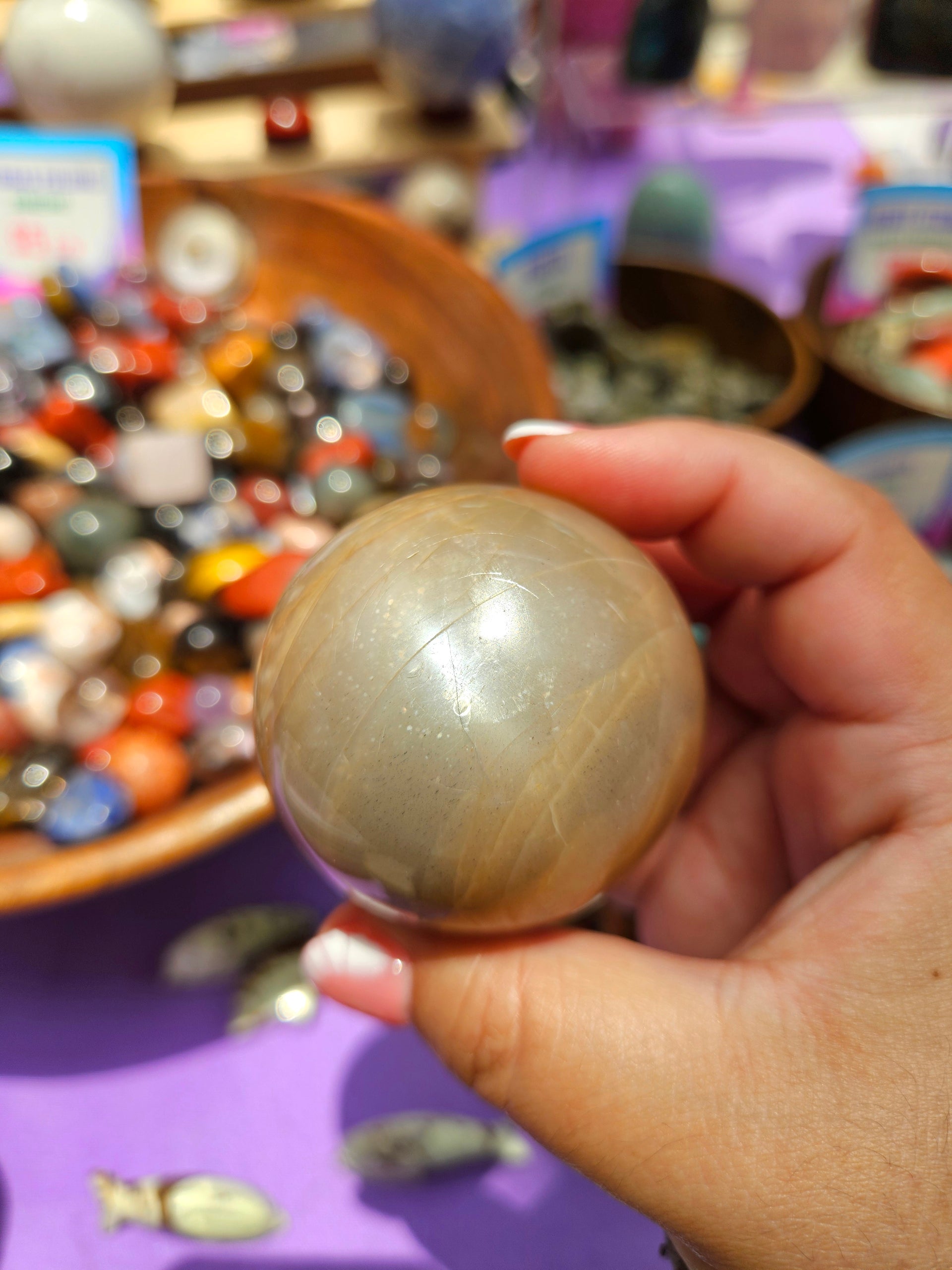 Esfera de Moonstone Peach