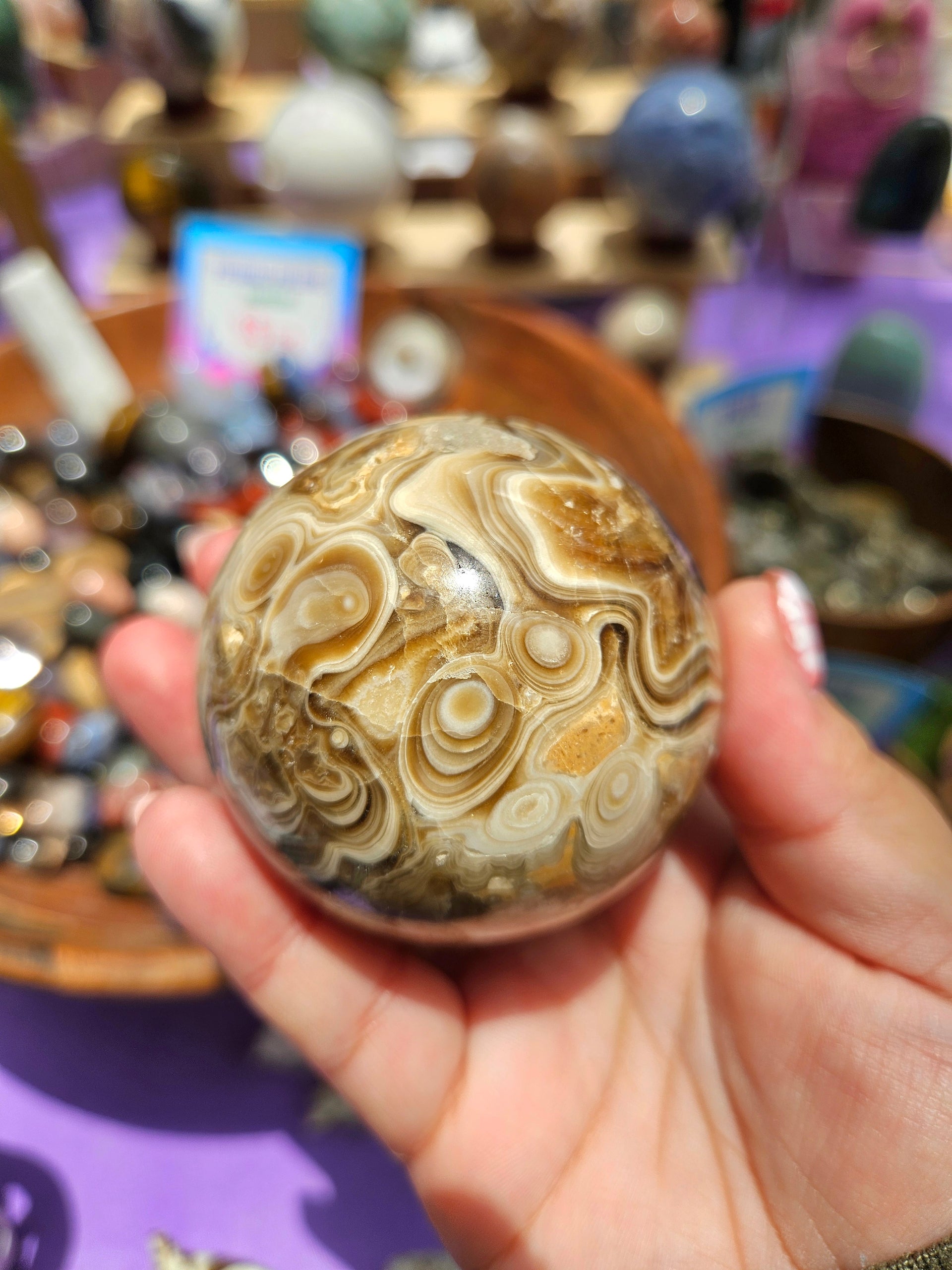 Esfera de Calcita Chocolate