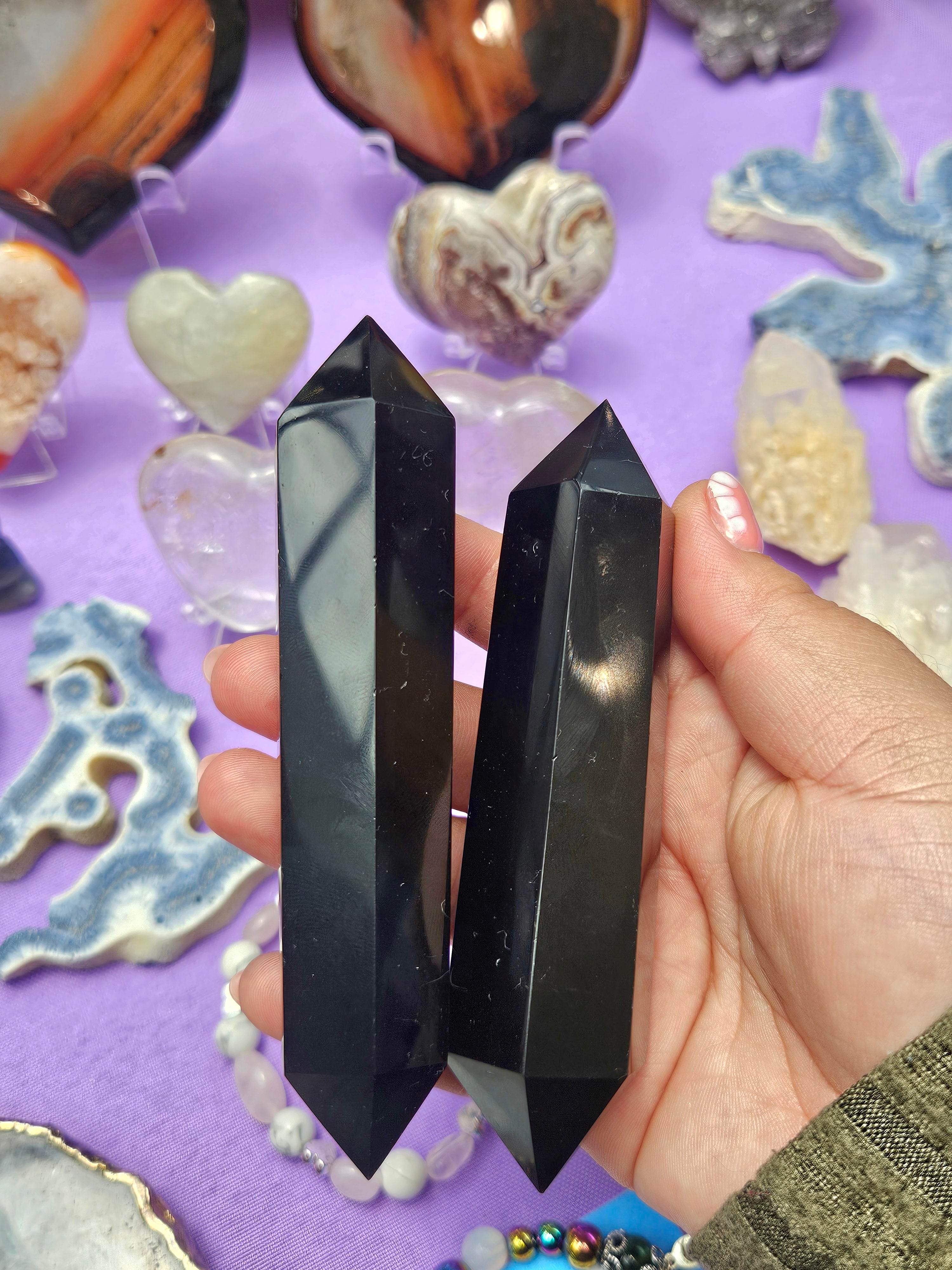 Doble punta de Obsidiana