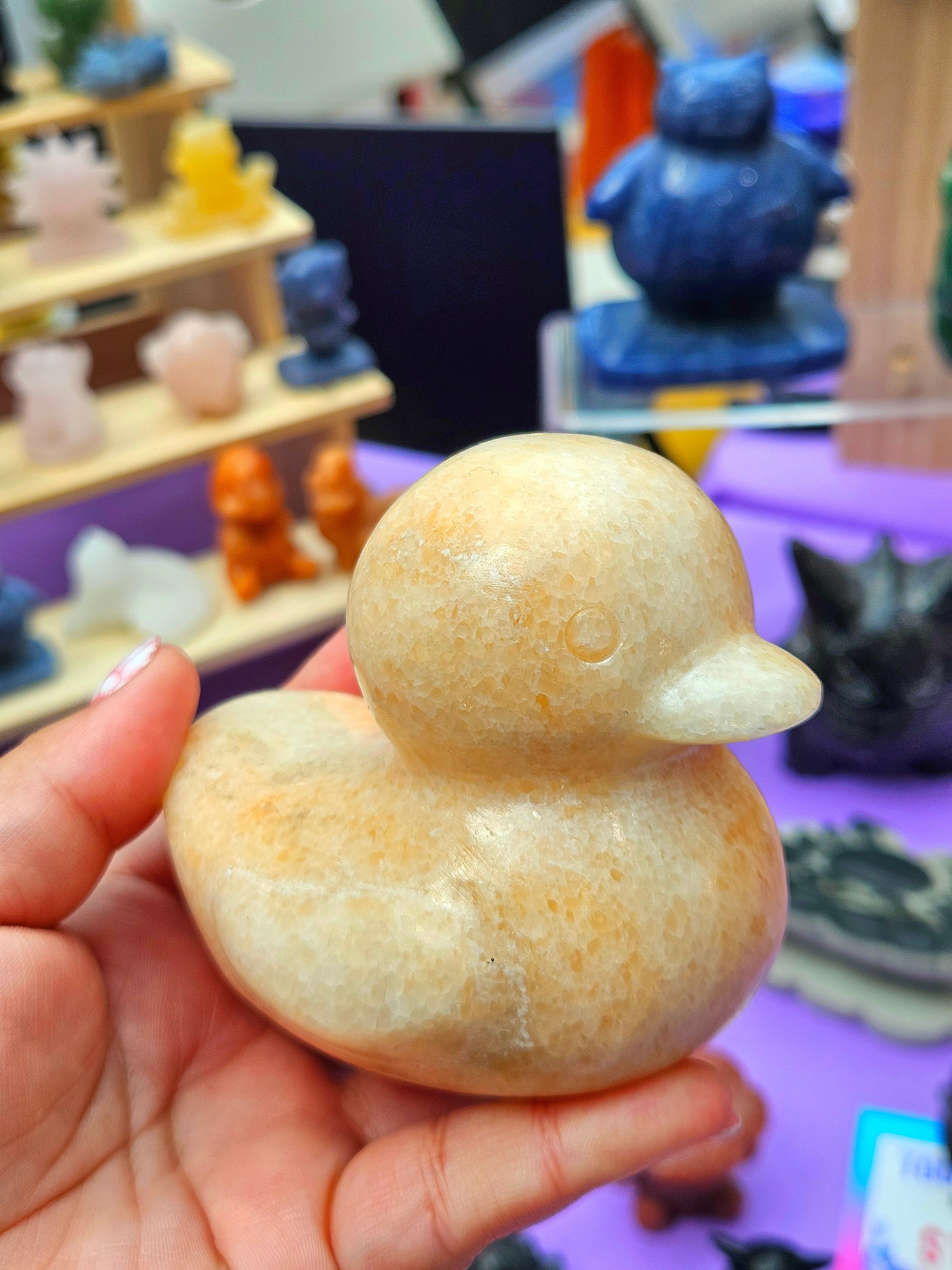 Patito de Calcita Naranja