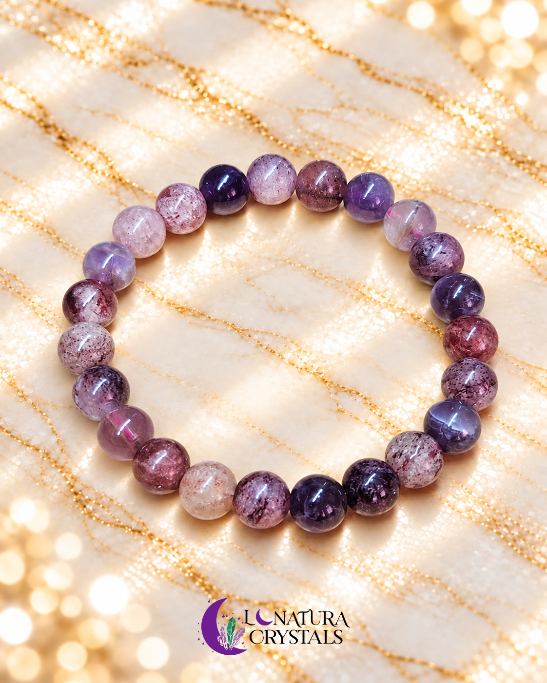 Pulsera de Cristal Natural | Elige tu Piedra ✨