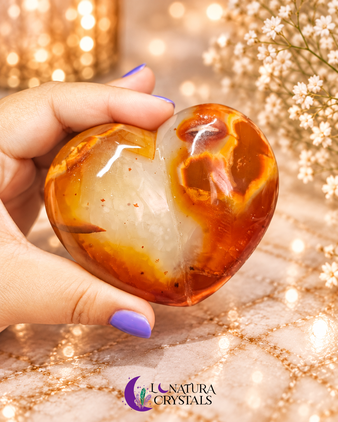 Corazón de Cornalina