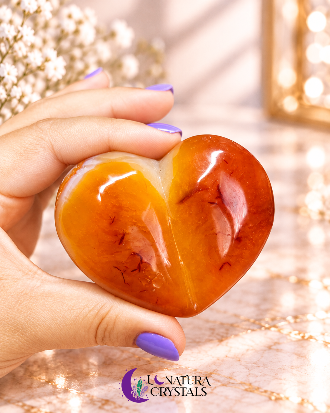 Corazón de Cornalina