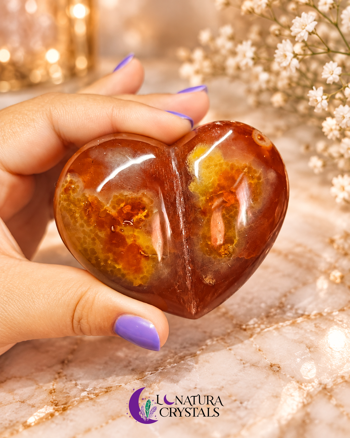 Corazón de Cornalina