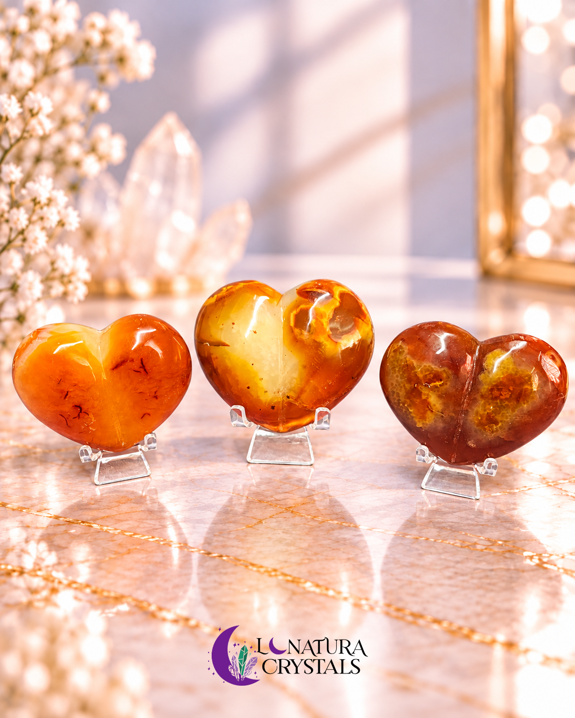 Corazón de Cornalina