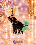 Elefante con Mariposa Aventurina + Agata Floral