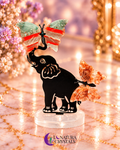 Elefante con Mariposa Cuarzo Fuego + Bloodstone