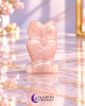 Buho Cuarzo Rosado 2"