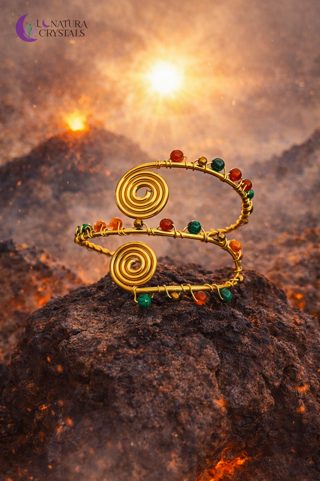 Portal Fénix • Pieza 5 | Cuff de Brazo | Joyería Artesanal Ritualizada