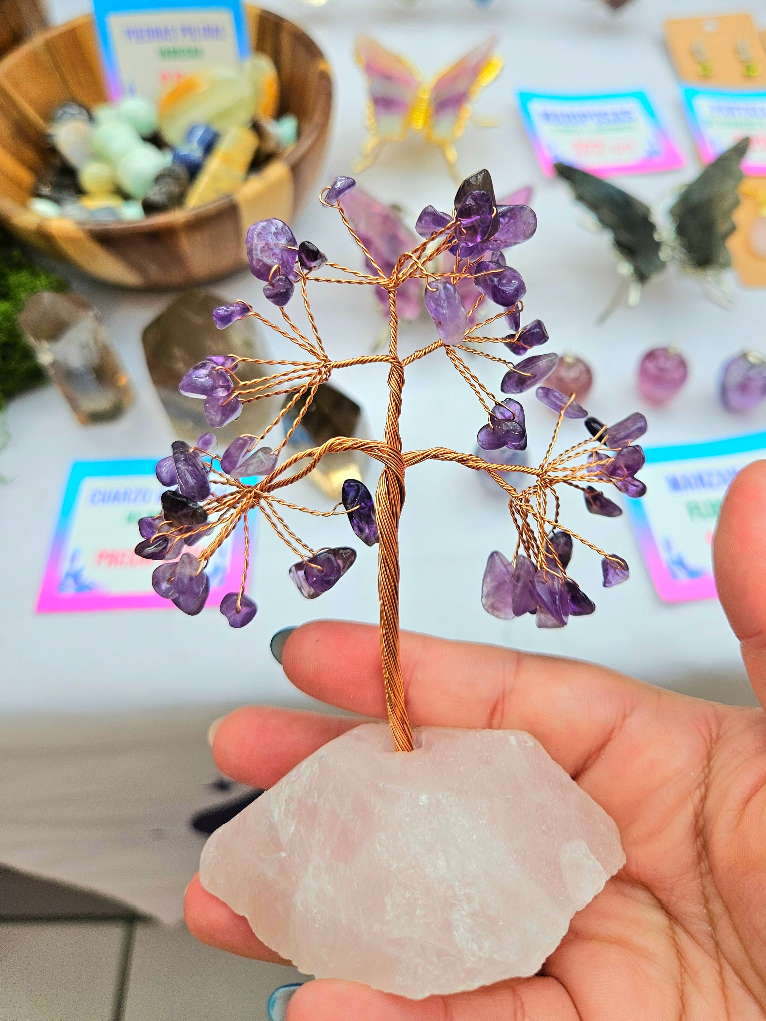 Árbol Bonsai de Cuarzo / Piedra Semipreciosa