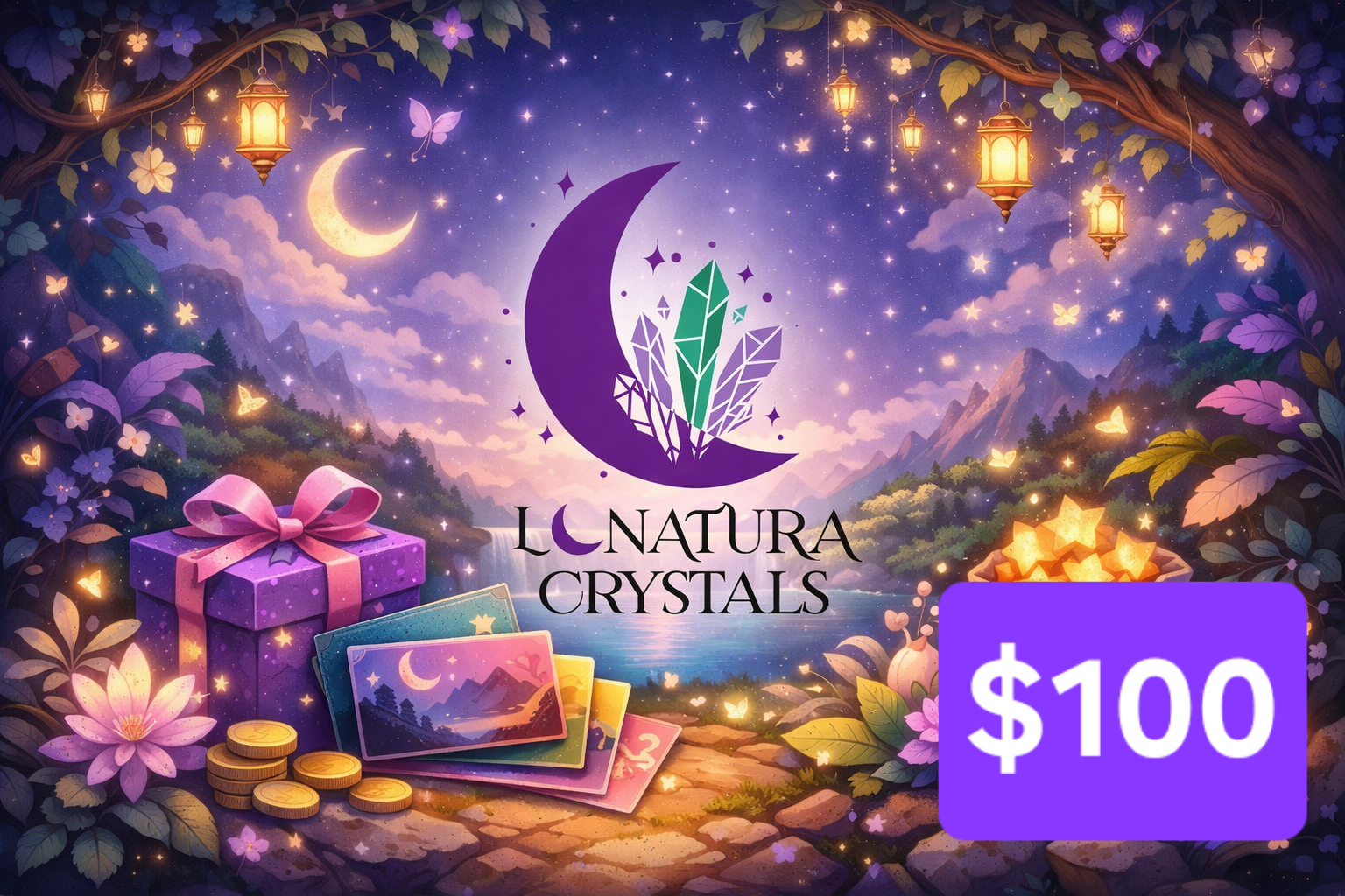 Tarjeta Regalo LuNatura Crystals · Regala un Portal de Intención