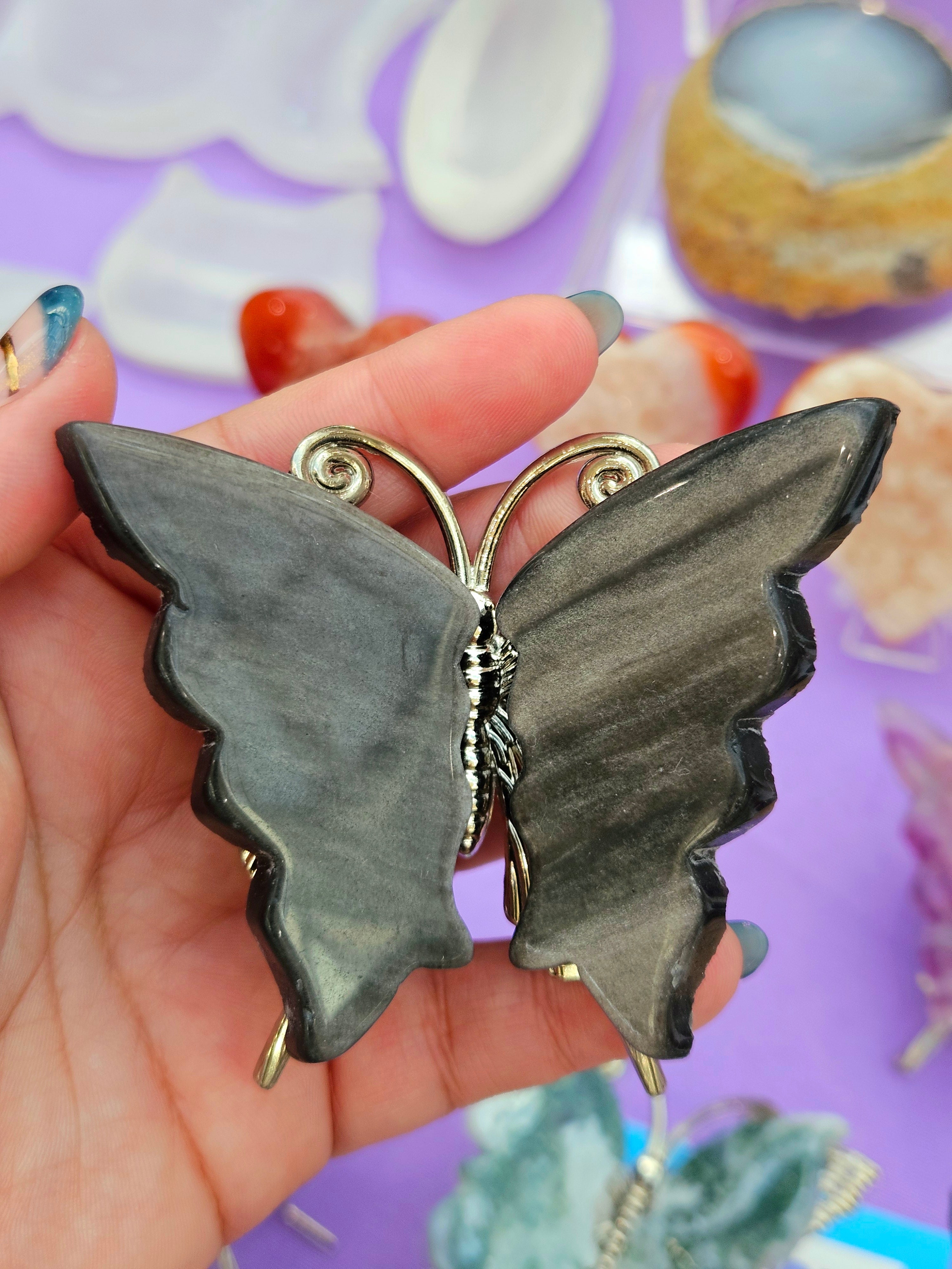 Mariposa en Piedra Semipreciosa