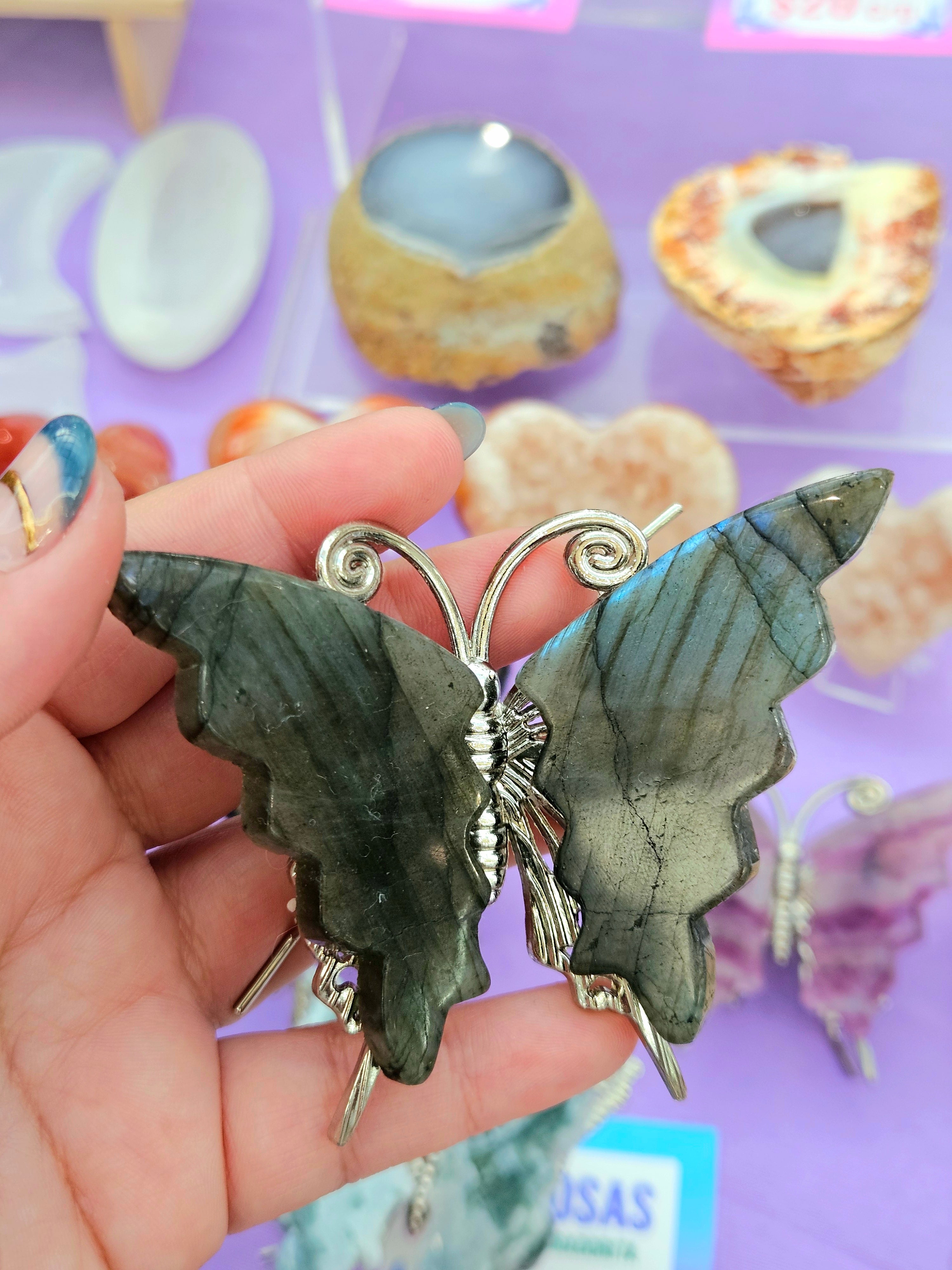 Mariposa en Piedra Semipreciosa