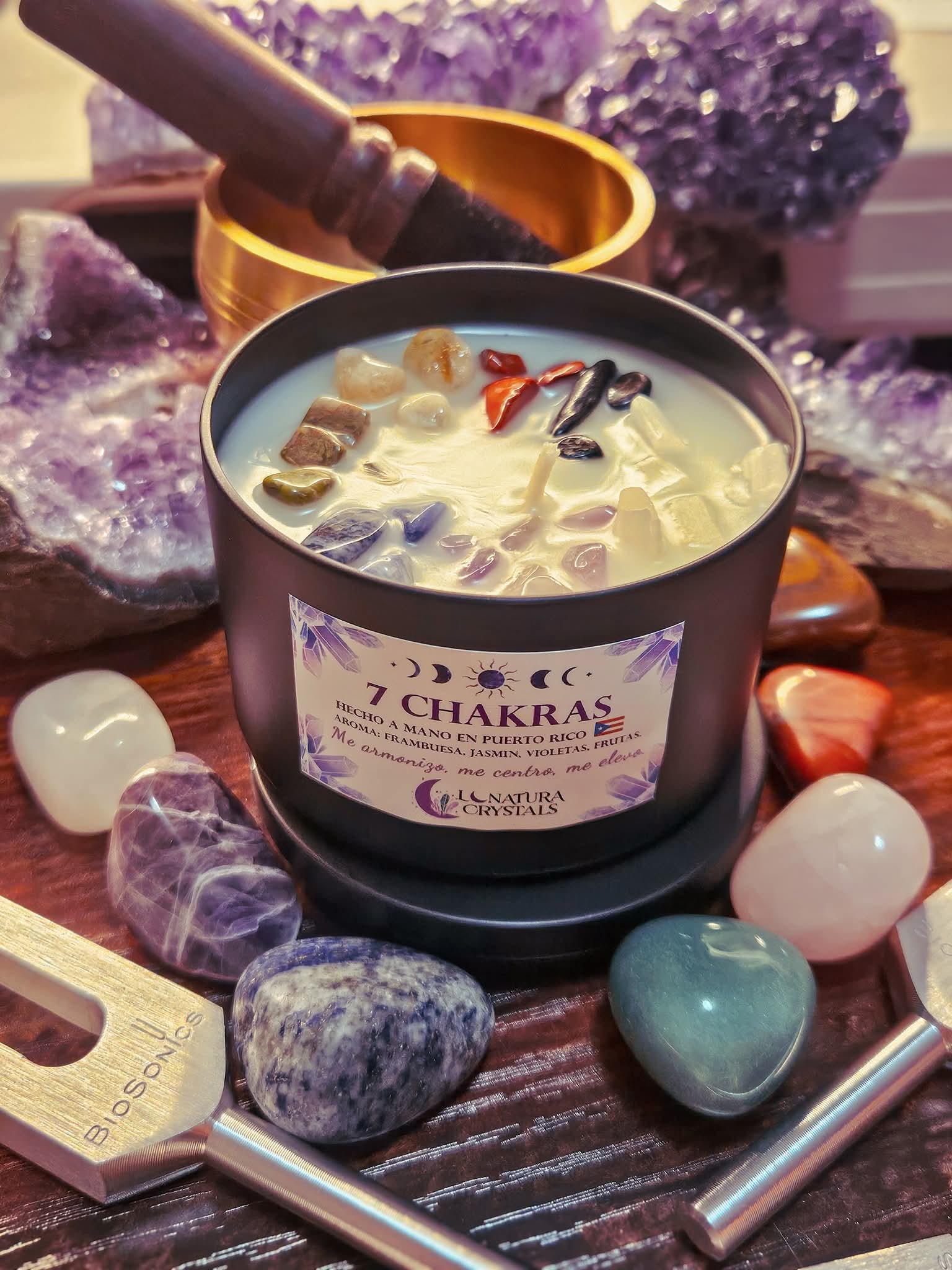 7 CHAKRAS • Vela Intencionada • 7oz