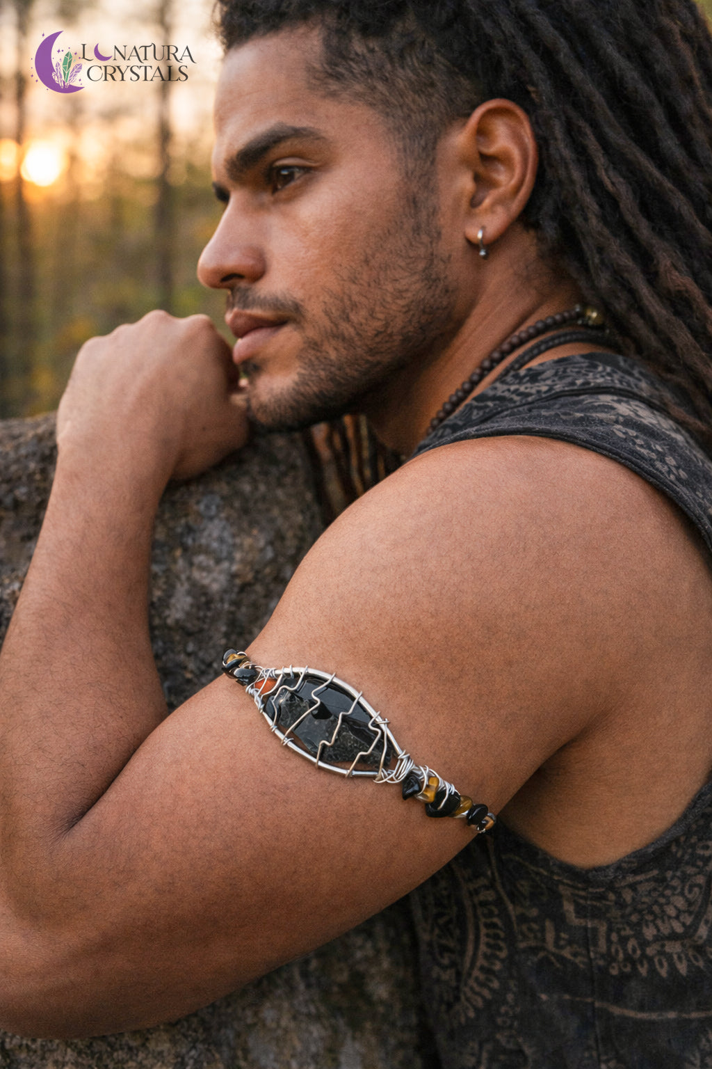 Portal Protección • Pieza 3 | Cuff de Brazo | Joyería Artesanal Ritualizada