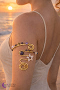 Portal Protección | Cuff de Brazo | Joyería Artesanal Ritualizada