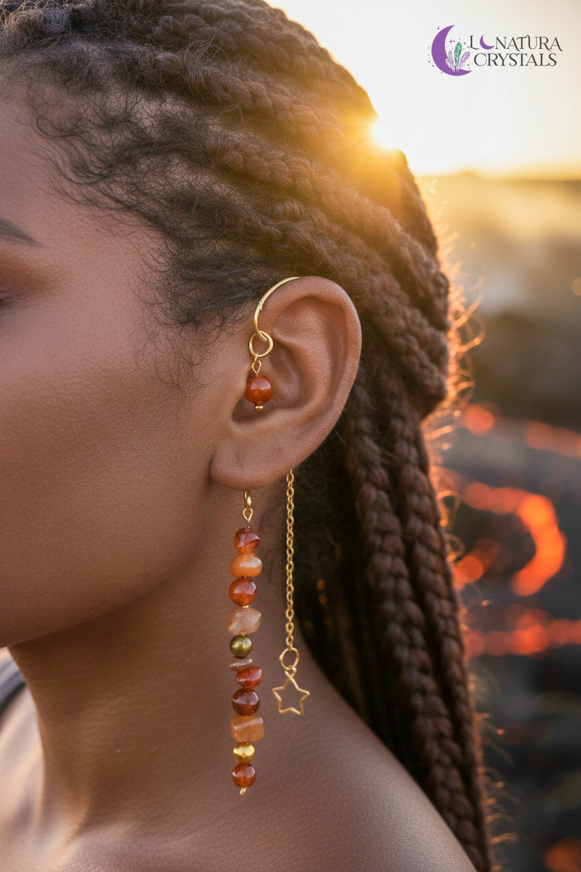 Portal Fénix • Pieza 6 | Cuffs de Orejas | Joyería Artesanal Ritualizada