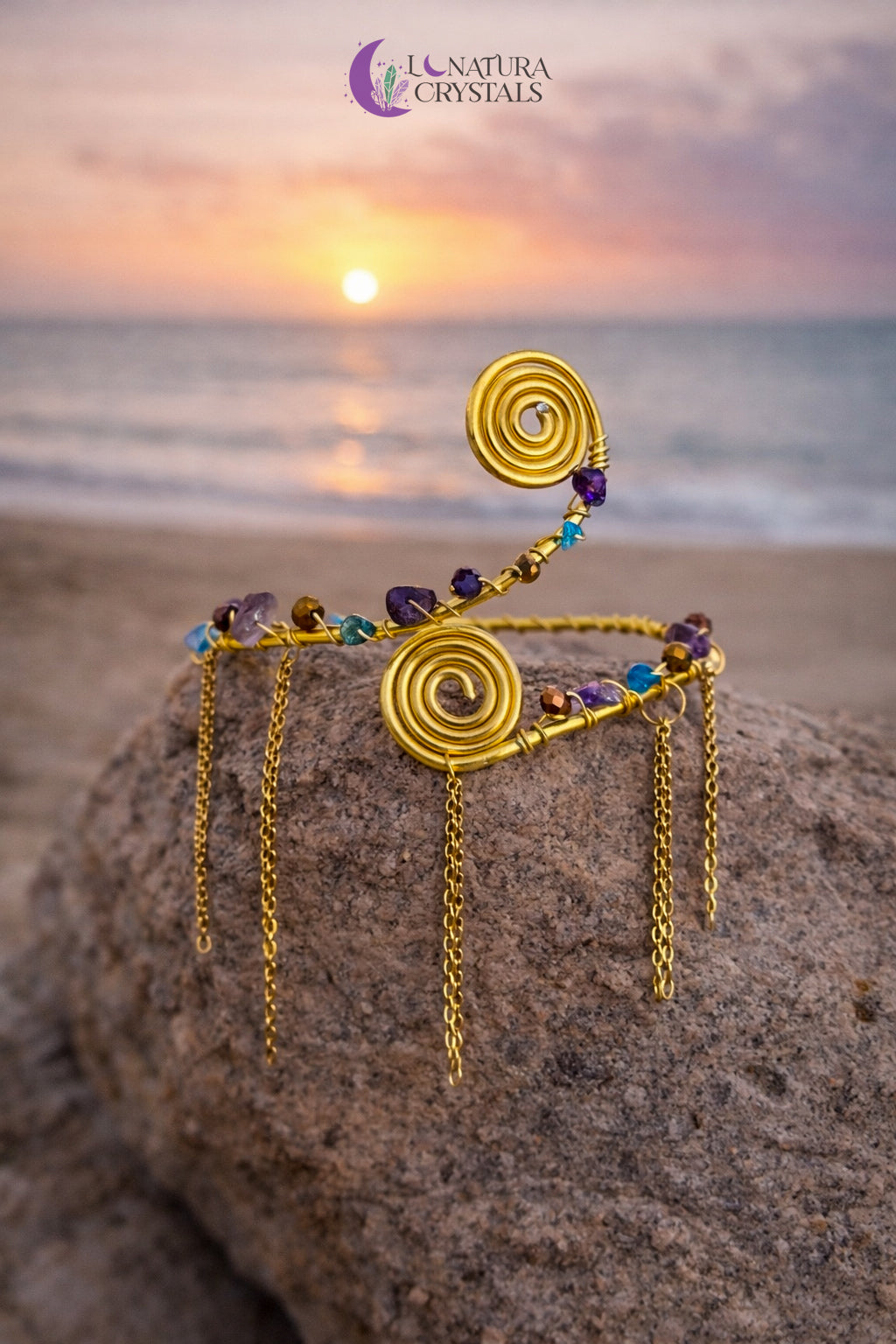 Portal Calma | Cuff de Brazo | Joyería Artesanal Ritualizada
