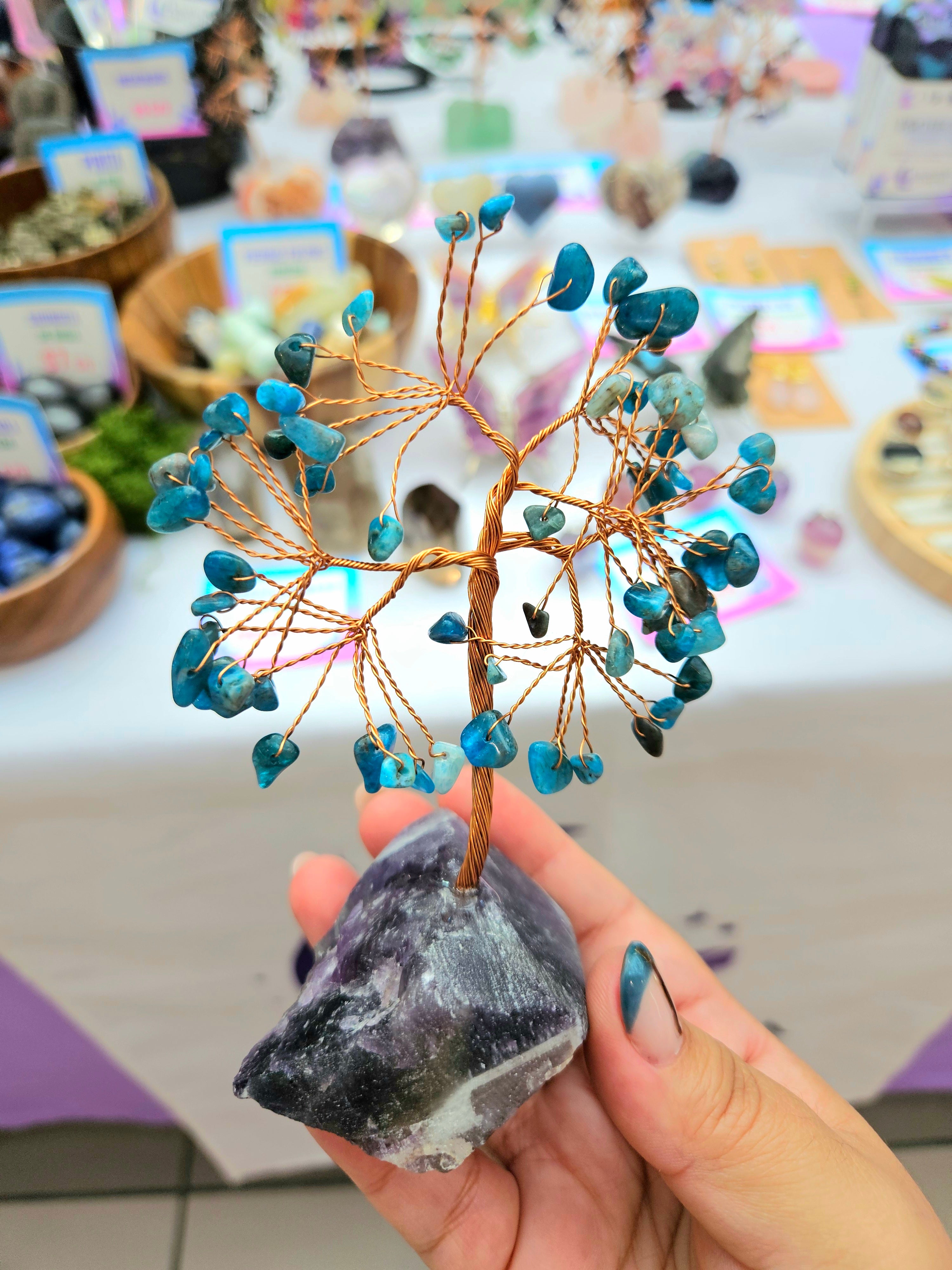 Árbol Bonsai de Cuarzo / Piedra Semipreciosa